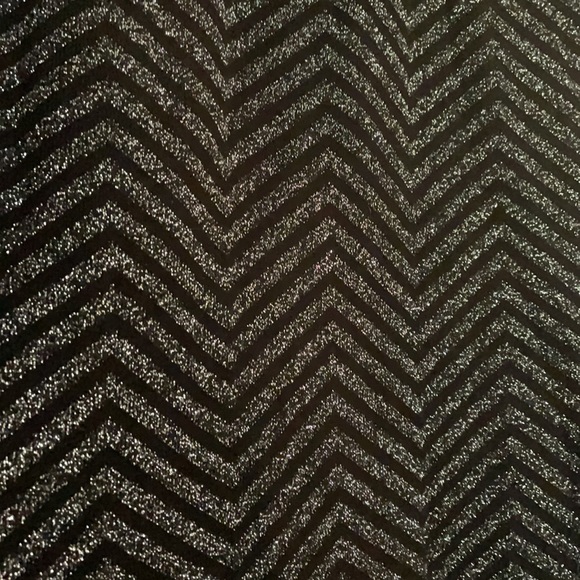 NWT Express Black & Metallic Silver Mini Dress - Picture 5 of 10